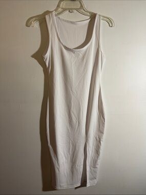 SHEIN White Midi Tank Dress